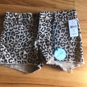 NWT DL1961 animal print shorts